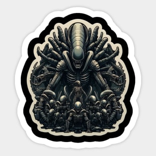 The Alien Queen leads its army Sticker